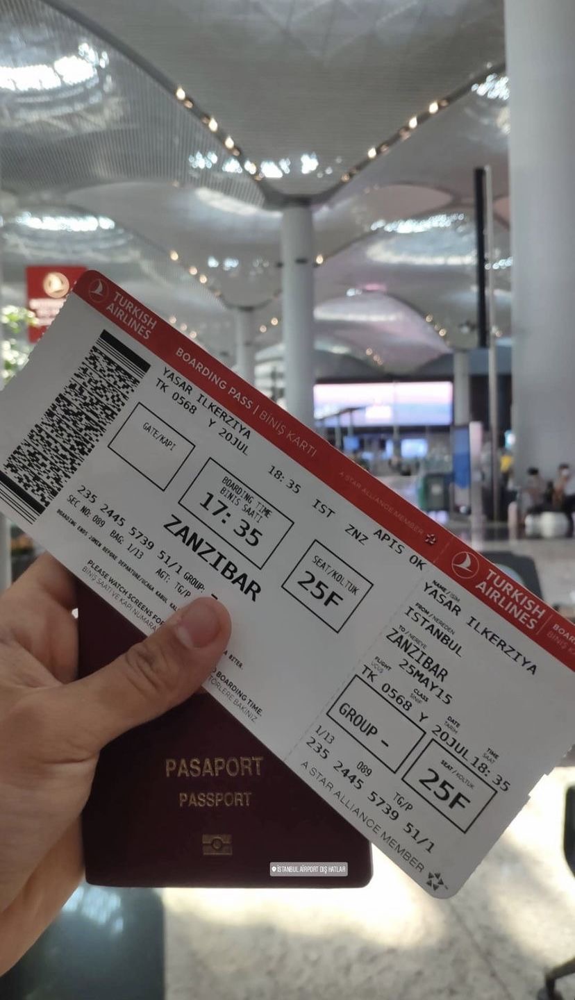 Turkish Airlines · IST → ZNZ